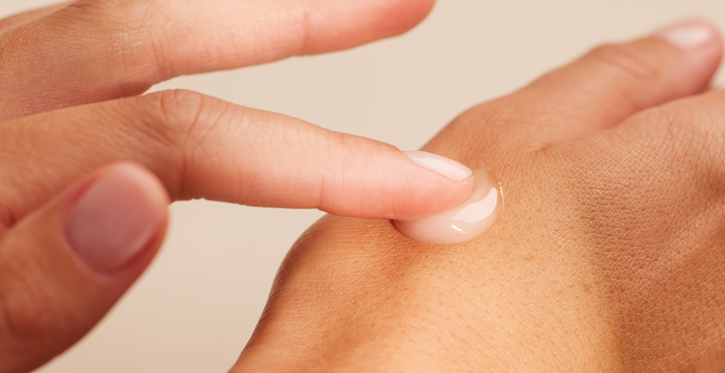 How to take care of your skin - cream on hand