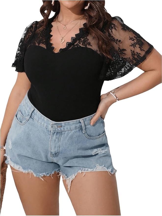 SHENHE Lace Bodysuit