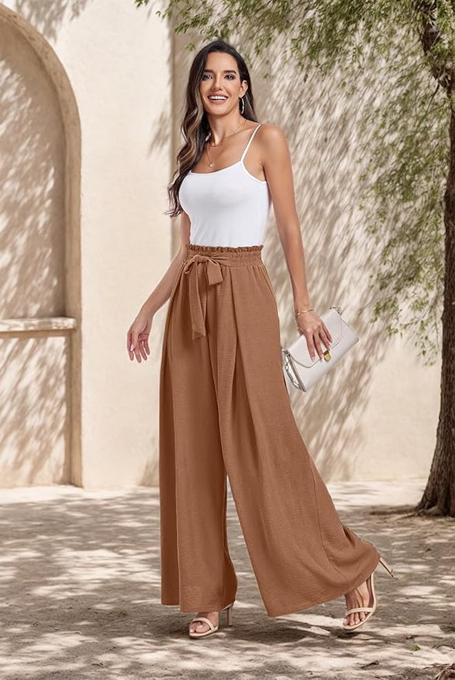 Lepunuo Stretchy Palazzo Pants