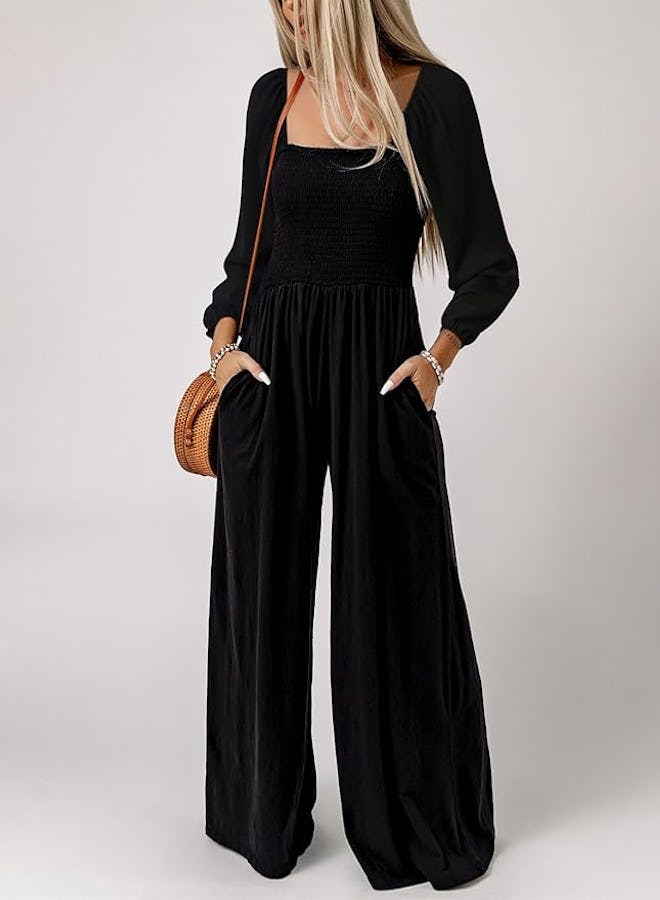 Dokotoo Puff-Sleeve Jumpsuit