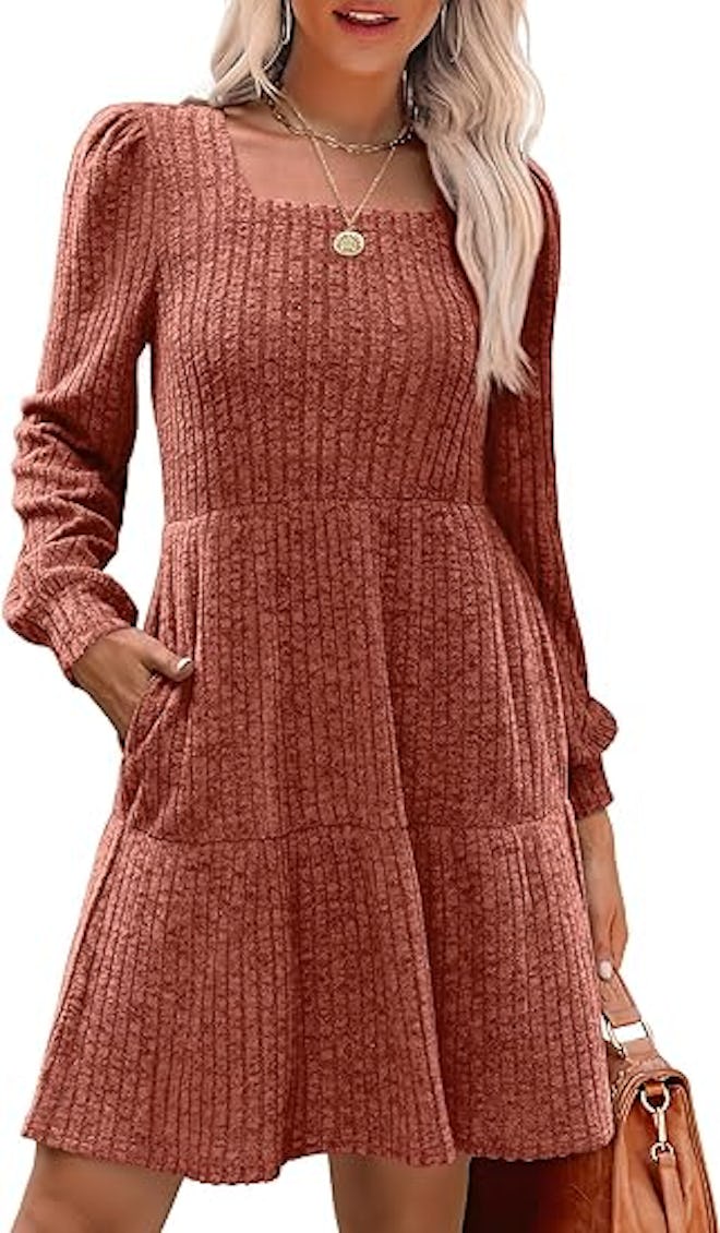 SAMPEEL Babydoll Sweater Dress