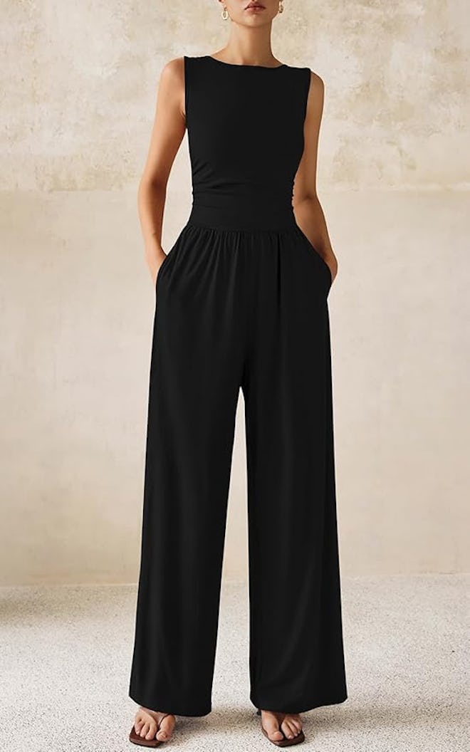 PRETTYGARDEN Boatneck Jumpsuit