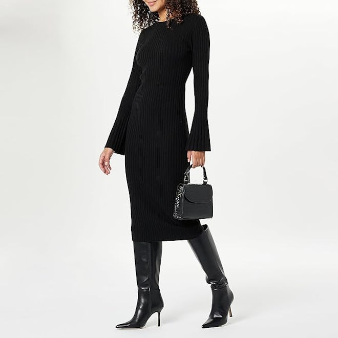 The Drop Bell Sleeve Sweater Dress