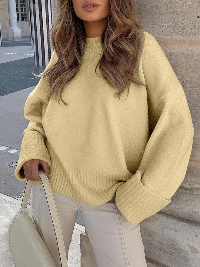 ANRABESS Oversized Fuzzy Sweater