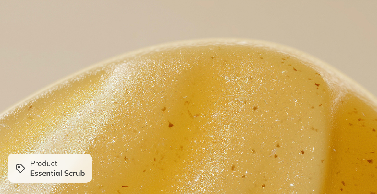 Essential Scrub gel cleanser to refine skin texture